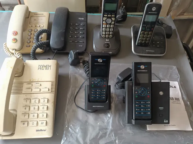Lote de telefones antigos 