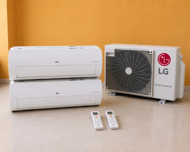 Ar LG Dual Inverter Bi Split 18mil BTUs Quente Frio 