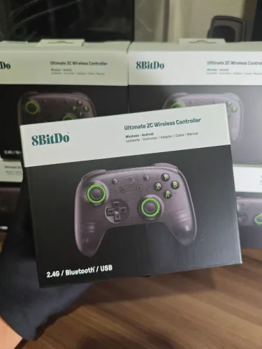 Controle 8bitdo Ultimate 2C Preto Hall Effect Windows e Android Original