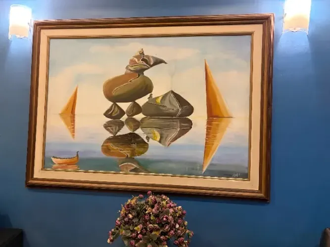 Quadro óleo sobre tela original, surrealista, 1,77m X 1,28m- peça única, impactante
