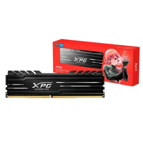 Memória DDR4 XPG Gammix D10, 8GB 3200MHz, Black, AX4U32008G16A-SB10