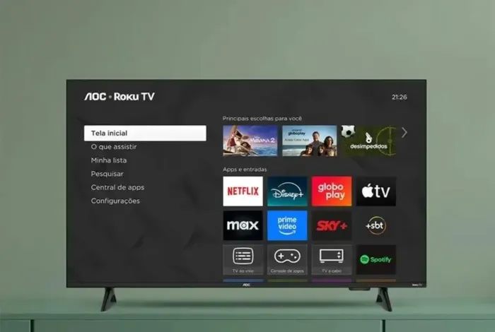 TV nova 43 polegadas SMART 4K