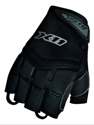 LUVA MOTO MEIO DEDO X11 NOVO TAMANHOS M/G/GG/3G