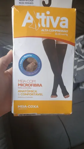 Meia de alta compressão