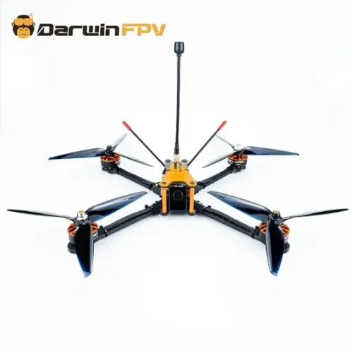 Drone Darwin129 7" Long Range com Rádio Controle FrSky Taranis X-Lite Pro e Óculos FPV EV8