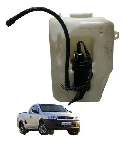 Kit Reservatório Água Parabrisa Chevrolet Corsa Montana Branco