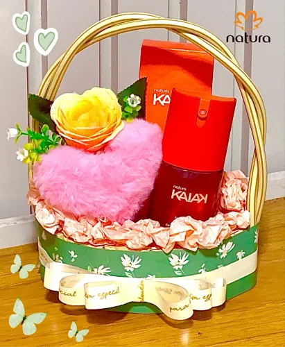 Cestas. Linda cestinha Kaiak Feminino Natura Pronta P/ Presentear R$:79,99