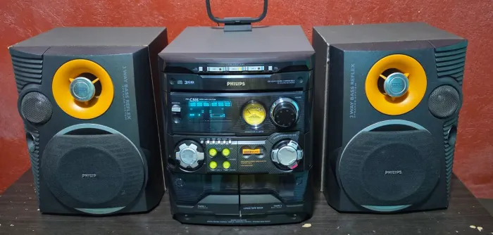 Mini System Philips FW-C505 Vintage - Muito Conservado - Relíquia