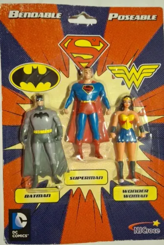  DC Comics Bendable Poseable 3-Pack da NJ Croce,