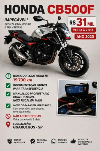 Cb500 zerada