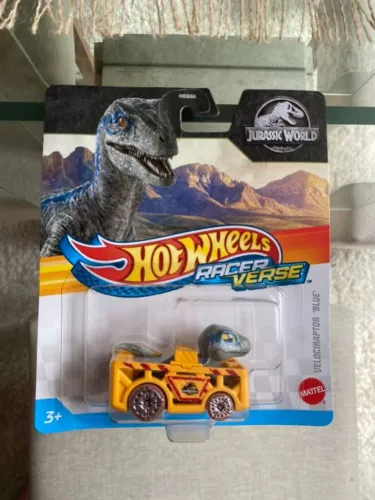 Hot Wheels Racerverse Velociraptor Blue Jurassic Park
