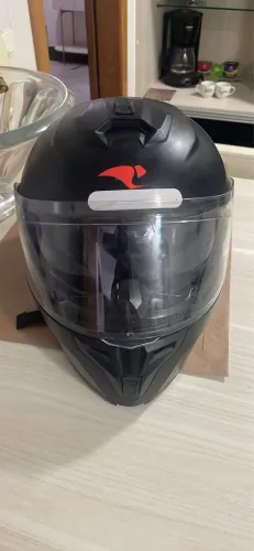 Capacete Escamoteavel Tam 58 Preto Fosco Race Tech