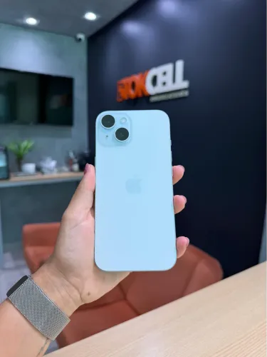 iphone 15 - 128GB AZUL Seminovo Garantia Loja Física