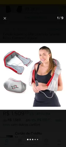 Colete massageador R$ 1.499.00 