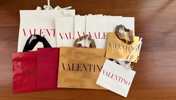 Kit sacolas Valentino