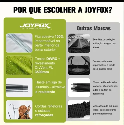 Vendo Barraca Joyfox 2 lugares