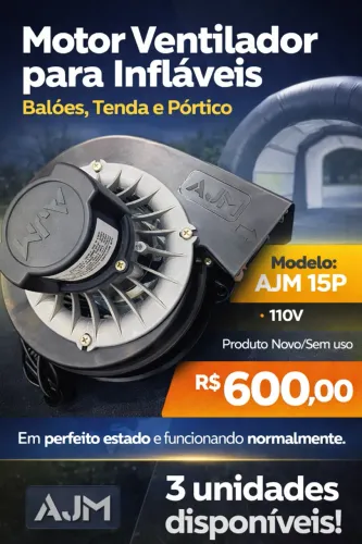 Motor ventilador de infláveis