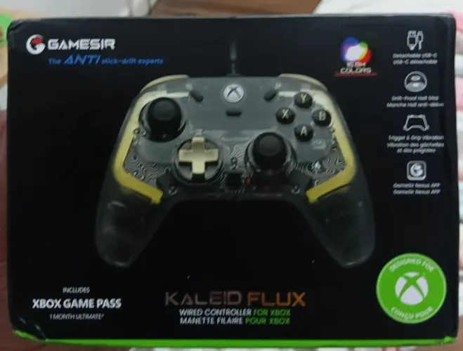 Gamesir Kaleid Flux NOVO, com fio, licenciado para Xbox One e Xbox Series - Sem Gamepass