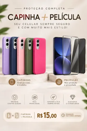 CAPINHAS E PELÍCULAS PARA CELULAR