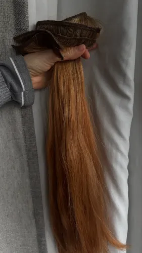 Mega Hair Cabelo do Sul Ruivo Nude 50cm 150g
