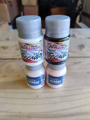 4 tintas de tecido novas