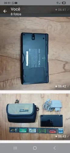 Vendo DS LITE sem stylus + 6 jogos GBA/DS e carregador. Em excelente estado de conservação
