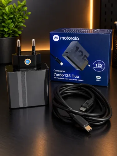 Carregador 125 Duo Motorola USB-C para USB-C an32