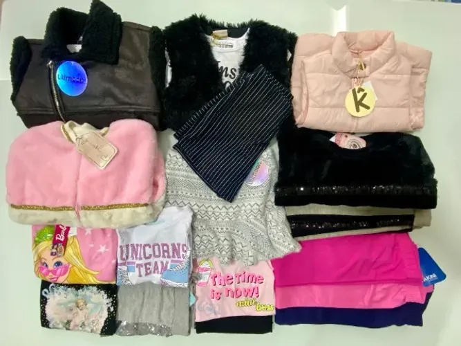 LOTE ROUPA INFANTIL 10B MENINA TAMANHO 10 (COM ETIQUETAS)