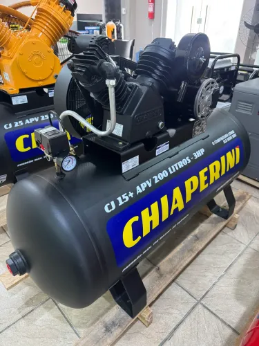 Compressor de Ar 200L Monofásico 175 psi 220v 15pcm - Chiaperini (Novo)