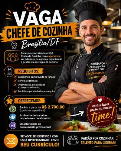 CHEFE DE COZINHA-Asa Norte
