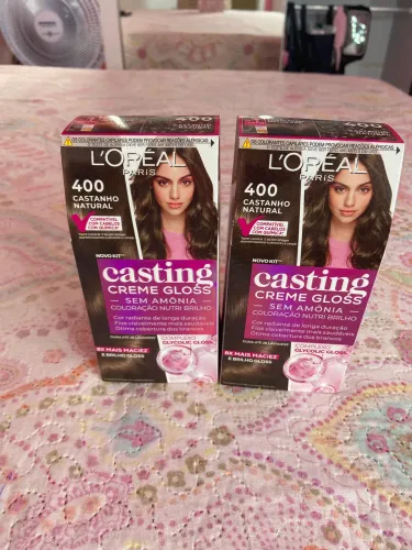 Kit de tinta castanho natural casting creme gloss