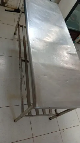 BALCÃO, MESA INOX E ILHA DE CONGELADO