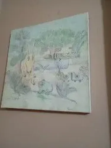 Vendo este lindo quadro que foi pintado pelo meu filho.