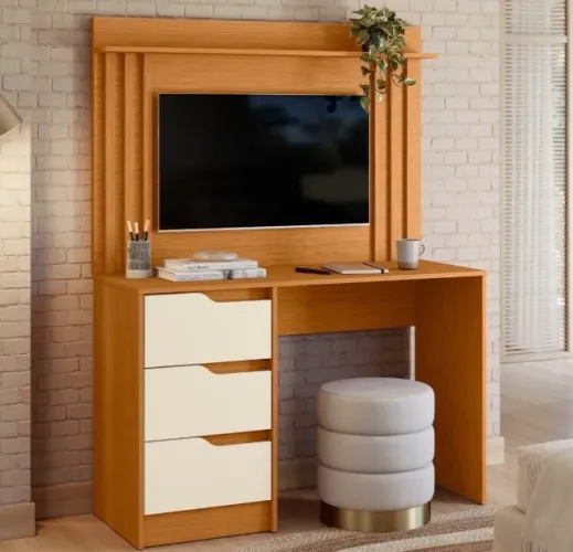 Escrivaninha com Painel Bravelle 120