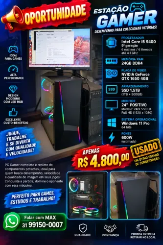 Gamer Completa com RGB e Alta Performance