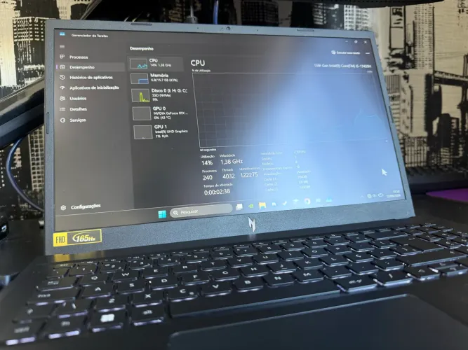 Acer Nitro V15 - i5 13ª Gen / RTX 3050 / 16GB RAM / Tela 165Hz (Impecável)