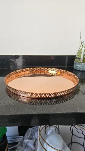 Par de Bandejas Boleiras Cobre 40cm Apolo Pratarias (Sem Uso)