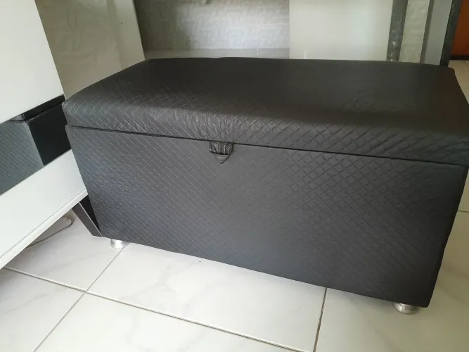 Puff Baú Grande Ótimo Acabamento