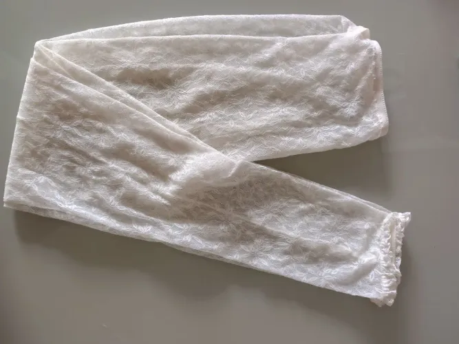Calças legging com renda, usadas