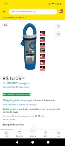 Alicate Amperímetro 