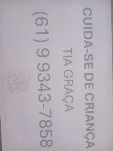 Cuido de crianças na minha residência com muita responsabilidade