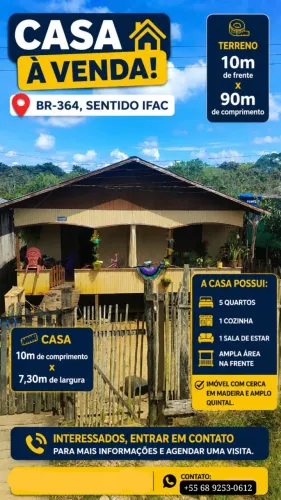 Casa, 5 quartos, 1 cozinha e 1 varanda 
