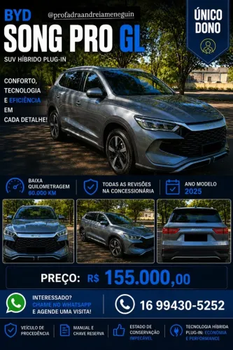 BYD Song Pro GL 1.5 16V Aut. (hibrido) 2025