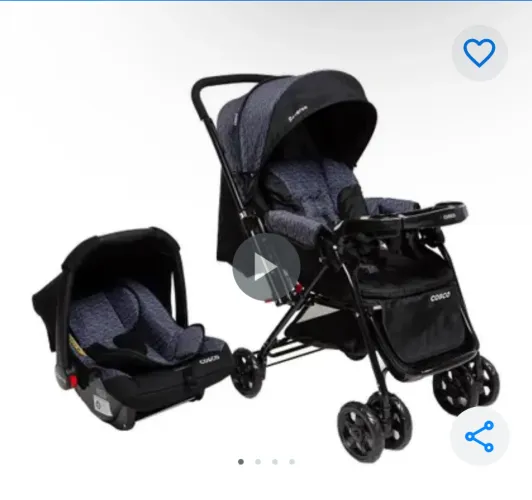 Carrinho e bebê conforto Cosco