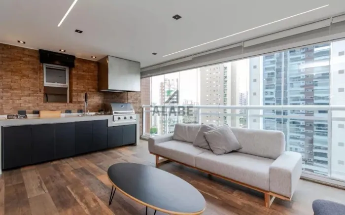 Apartamento de 107m² à Venda 2 suítes Varanda Gourmet Integrada - Brooklin