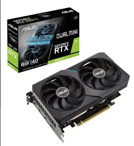 Placa De Vídeo Asus Mini Rtx 3060 Ti Dual V2 8gb