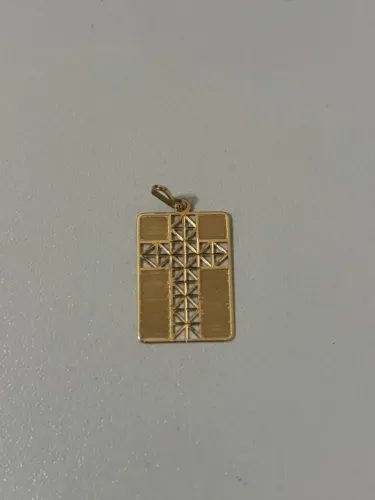 Pingente Cruz Vazada Ouro 18k (750)