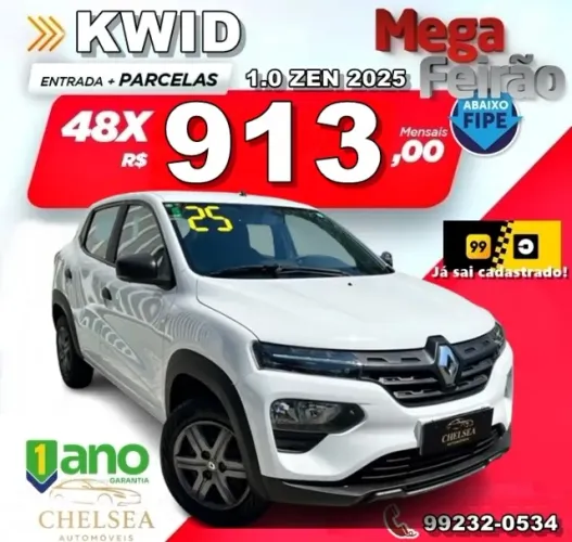 Renault Kwid Zen 1.0 Flex 12V 5P Mec. 2025