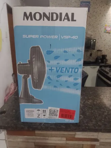Ventilador de mesa mondial 40cm novo(na caixa) - nota fiscal e garantia - aceito cartão