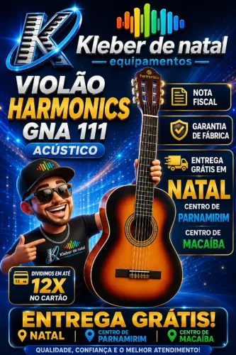 VIOLAO ACUSTICO / NOTA FISCAL /GARANTIA / ENTREGA GRATIS EM NATAL